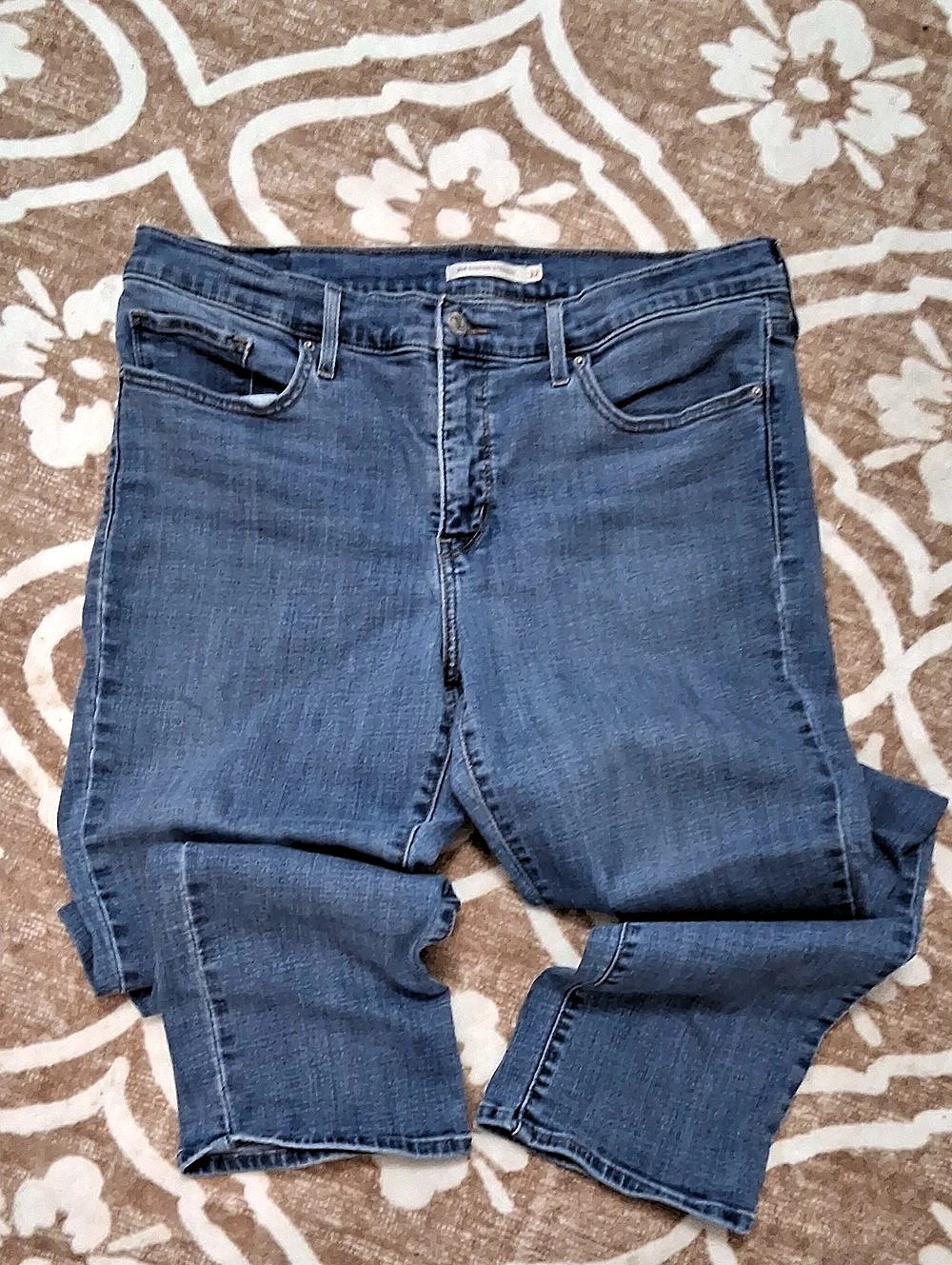Levi's 314 Shaping Straight Leg Jeans Blue Waist 32